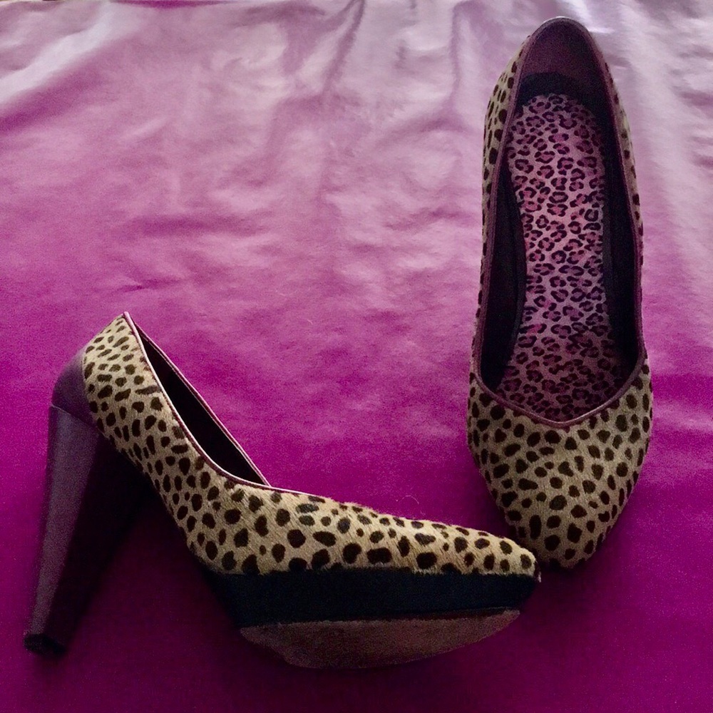 Botkier pony and leather platforms.